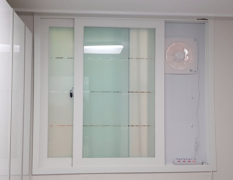  셀프 창문 환풍기 달기! 자동개폐식 한일 환풍기 EKS-206AG