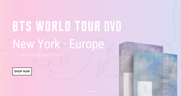  BTS WORLD TOUR 'LOVE YOURSELF' NEWYORK / EUROPE DVD 예약
