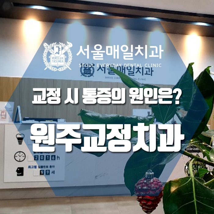  원주교정치과 통증의 원인은?