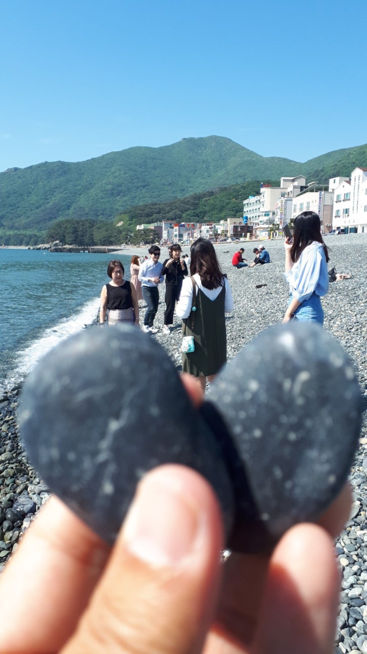  학동 흑진주 몽돌해변