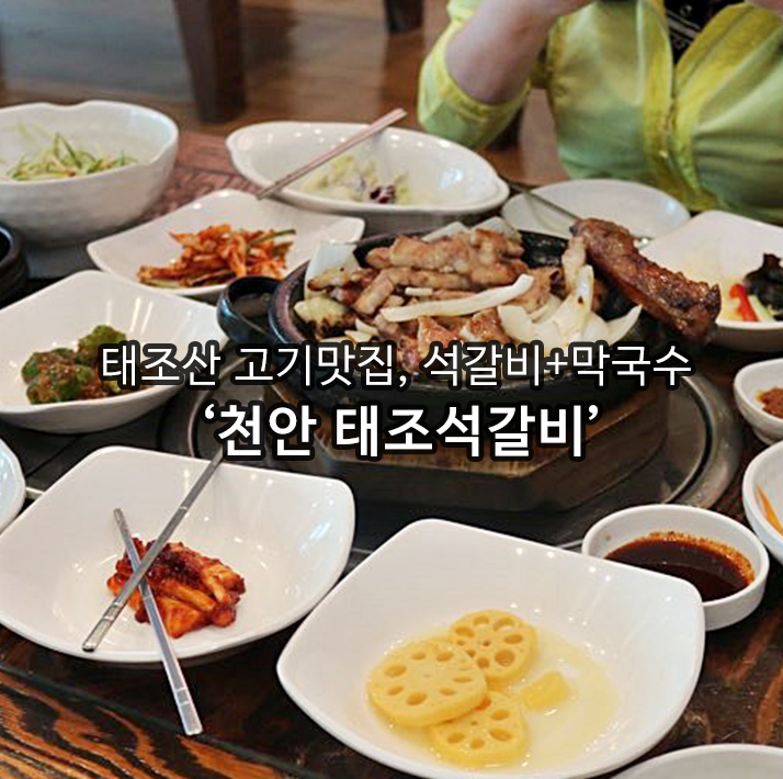  태조산 고기맛집 천안 태조석갈비 막국수까지!