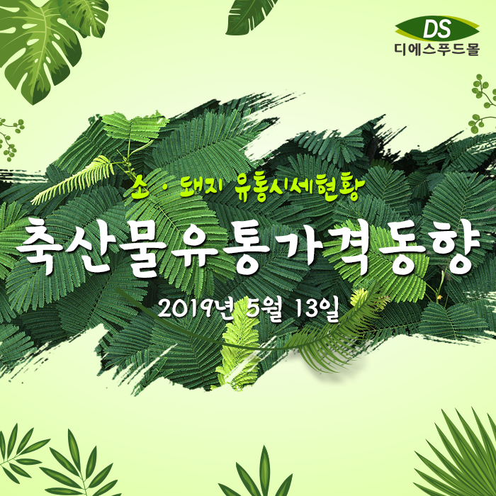  [축산물도매쇼핑몰 디에스푸드몰]축산물 유통가격 동향 2019-05