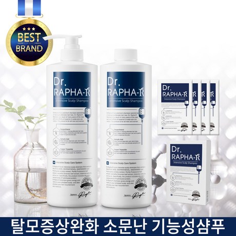  쿠팡 [24,800원] 닥터라파 알 샴푸 한정세트 1+1+1+1 탈모샴푸 1개 2028ml
