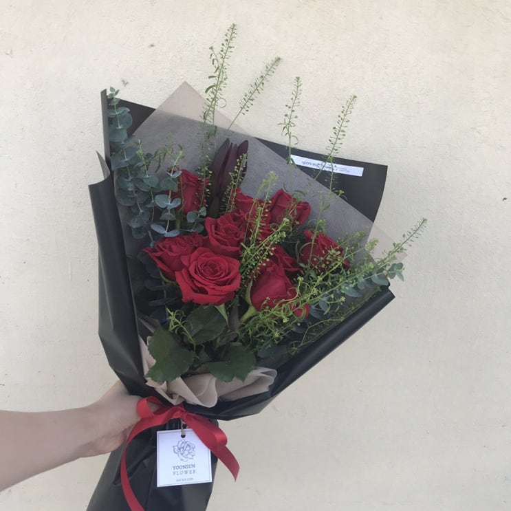  진주 꽃집) 레드장미 꽃다발,진주 교대 신안동 평거동 꽃집 꽃배달 윤선 플라워