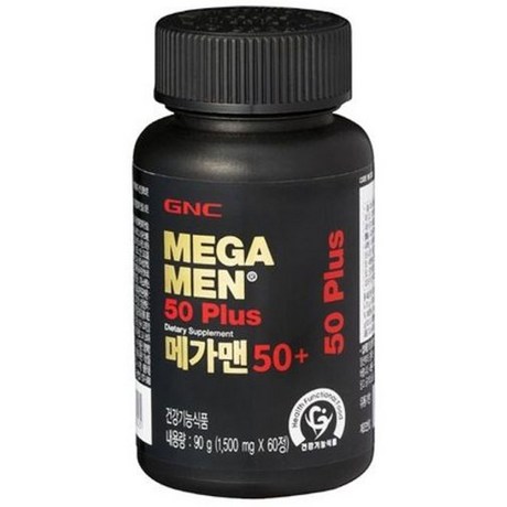  지앤씨 메가맨 50+ 멀티비타민, 90g, 1개 싸게파는곳