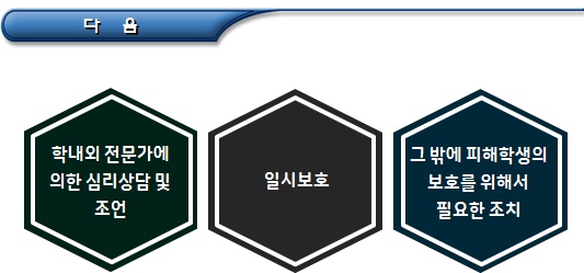 피해학생 보호 및 가해학생에 대한 긴급조치 피해학생 보호 및 가해학생에 대한 긴급조치