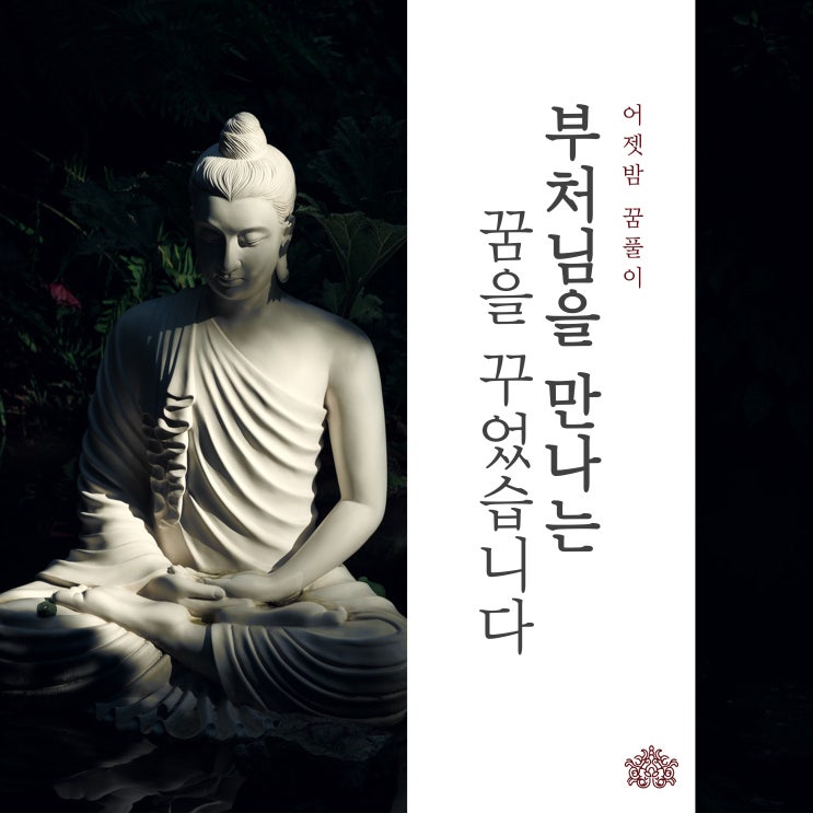  부처님을 만나는 꿈을 꾸었습니다_관용사 천상스님 [어젯밤 꿈풀이]