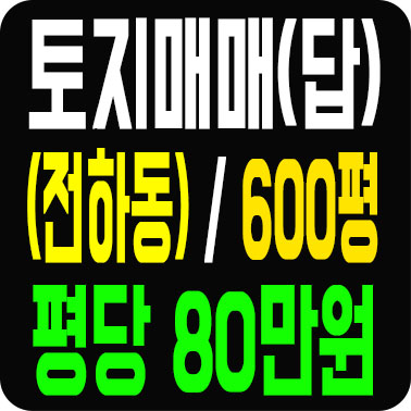  김해 전하동 땅 ( 논 ) 토지 매매 지목 답 도로접