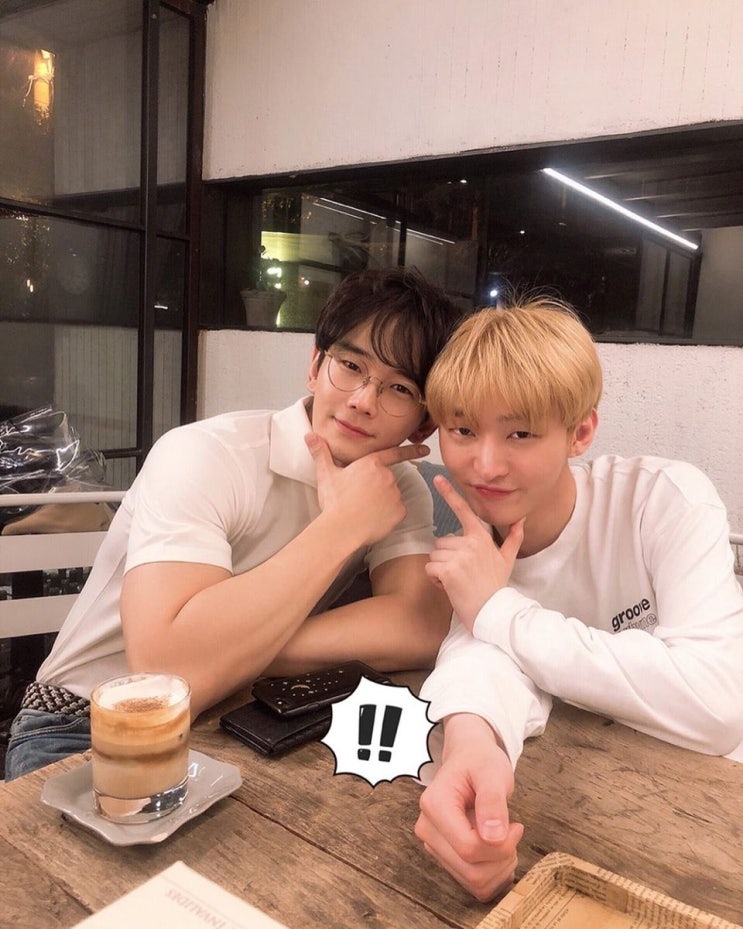  윤지성 - 190513 배우 ' 온주완 ' 님의 인스타에 올라온 윤지성 송별회 ㅠ