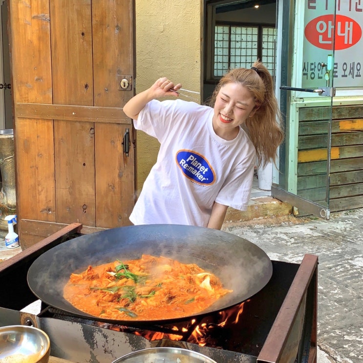  [원주/행구동] 야외에서 먹는 솥뚜껑 닭볶음탕! 맹이네 갤러리타운