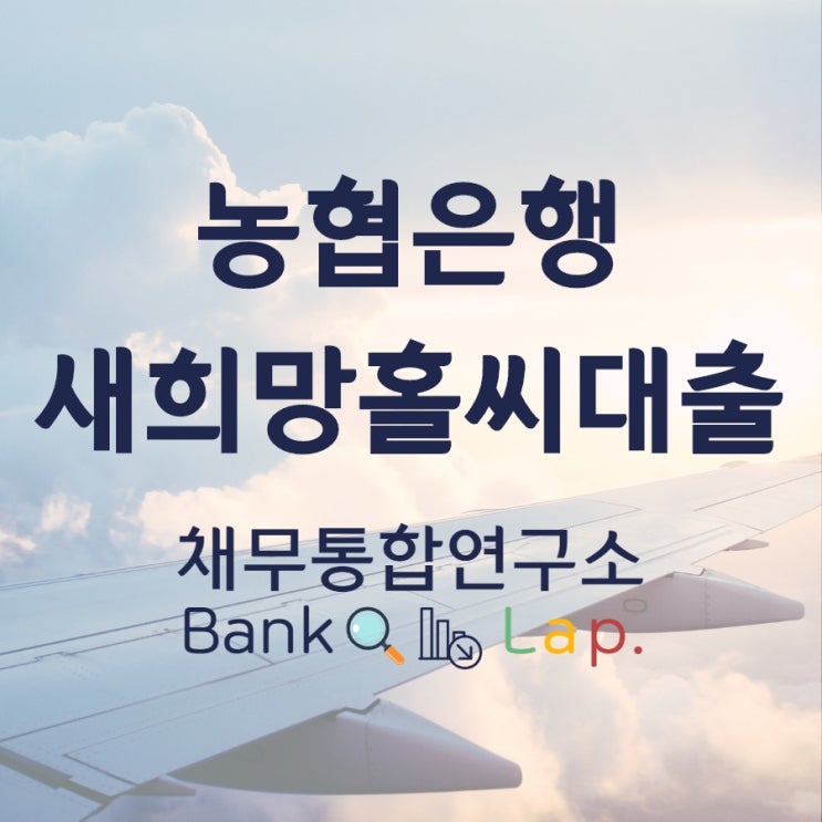  농협 새희망홀씨 구비서류 조건까지
