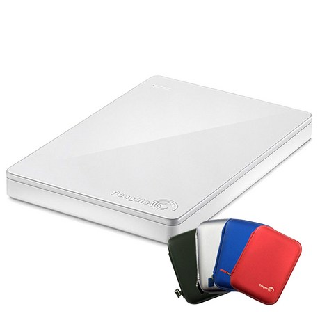 씨게이트 백업 플러스S 포터블 드라이브 외장하드 STDR200030 + 파우치 랜덤발송, 2TB, 화이트 할인정보 공유해요