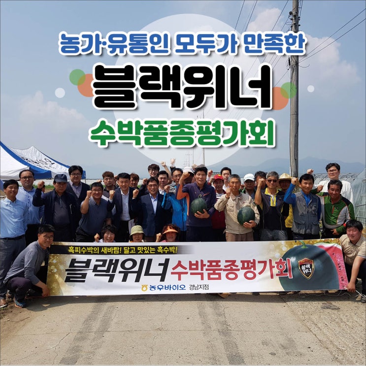 [농우바이오] 농가/유통인 모두가 만족한 블랙위너 수박품평회!