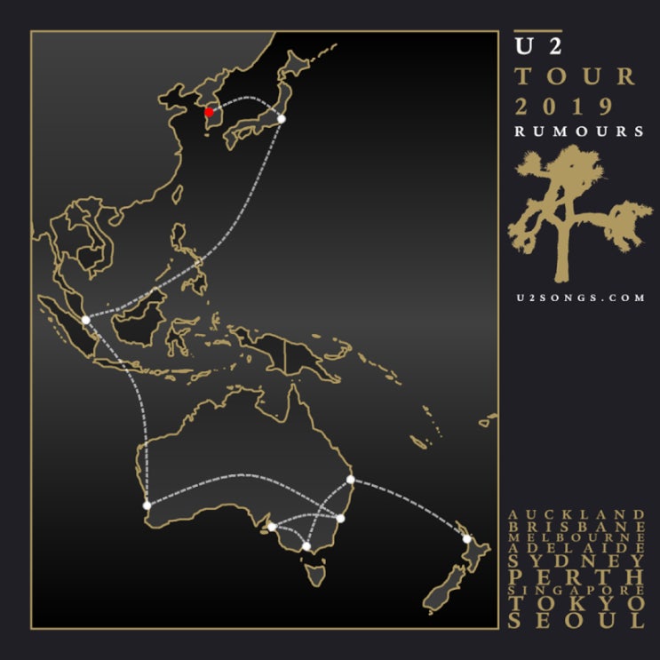  U2 첫 내한공연 확정 유력!!! (데뷔 39년 만에)