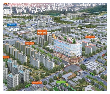  동탄2신도시 다원중학교사거리 "골든프라자"상가임대