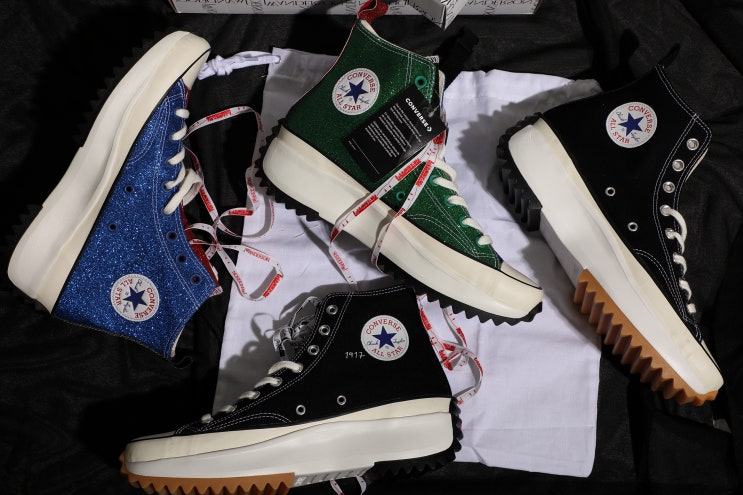  제이더블유 앤더슨 런스타 하이크 하이  글리터 척테일러 리뷰 / jwanderson converse runstar hike hi