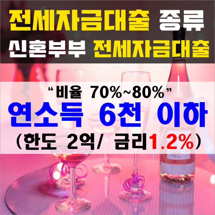  [3탄] 결혼하고 5년이내 OK!!  2019 신혼부부 전세자금대출
