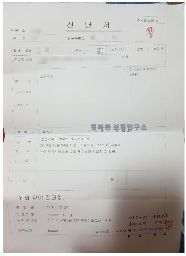  설소대제거술 보험금 청구 사례