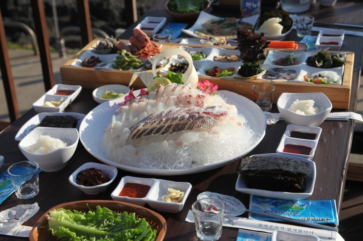  한림항 맛집 전망대횟집 비양도 놀러갔다 100%자연산회 먹었어요