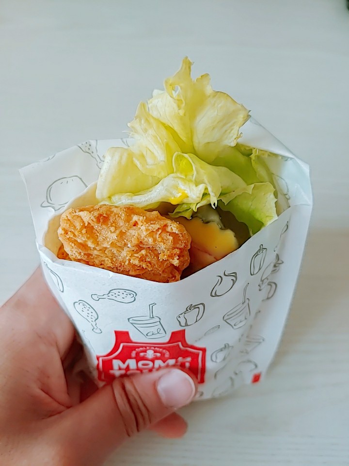  맘스터치 가성비 메뉴 휠랩 후기