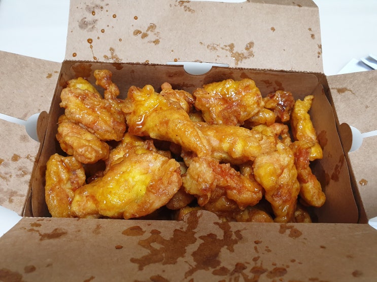  구미 옥계 치킨 교촌치킨 옥계점에서 허니순살 포장 후기 :)