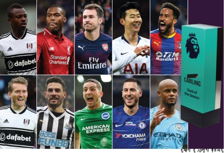  EPL 올해의 골 후보 (손흥민)