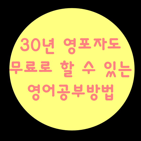 30년 영포자도 하는 영어학습법 무료로 하기엔 이게 최고인 듯!