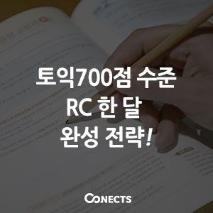  토익700점수준을 위한 RC 한달 완성 전략!