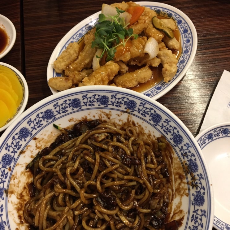  삼성역 맛집 큐큐면관 불맛나는 짜장면 넘 맛있따아