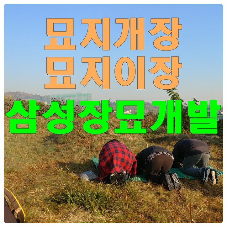  평택 안성 묘지이장 절차 어렵지 않아요.