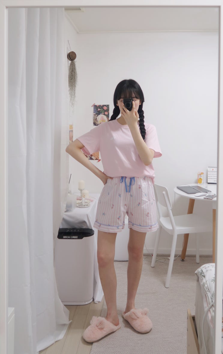  휠라언더웨어 X 유미의세포들 여름 파자마 귀여워요 