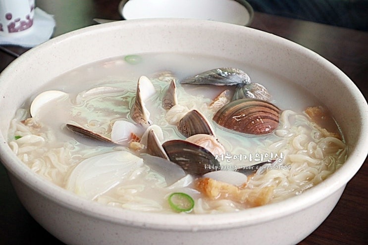  장봉도 옹암해변 맛집 삼시세끼식당 백합칼국수