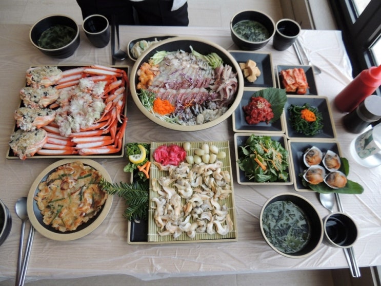  경포대 횟집 강문가 물회세트