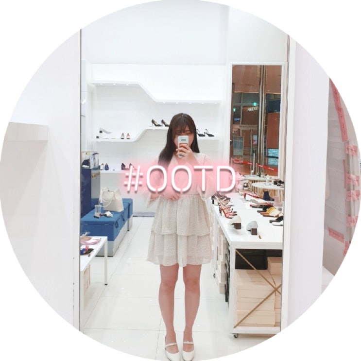  [OOTD] 혀나블리 원피스 / 지니킴 by 저스트지니 슬링백 / 마이블링 숄더백 / 20대코디 / 봄코디 / 원피스 코디
