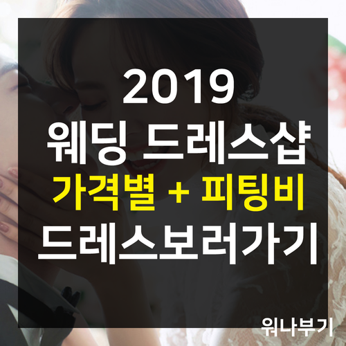  최신버전, 웨딩드레스샵 48개업체 금액별 분류, 피팅비, 드레스사진 공유