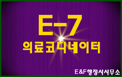 E-7(E7)비자 의료코디네이터 서류