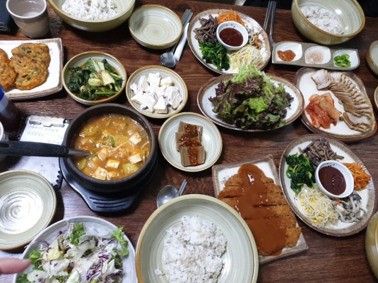  산정호수맛집 산수야가든 보리밥정식 핵꿀맛^^