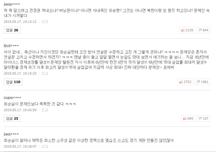  무당 최순실보다 더 큰 비선실세 - 네이버 댓글 부대 