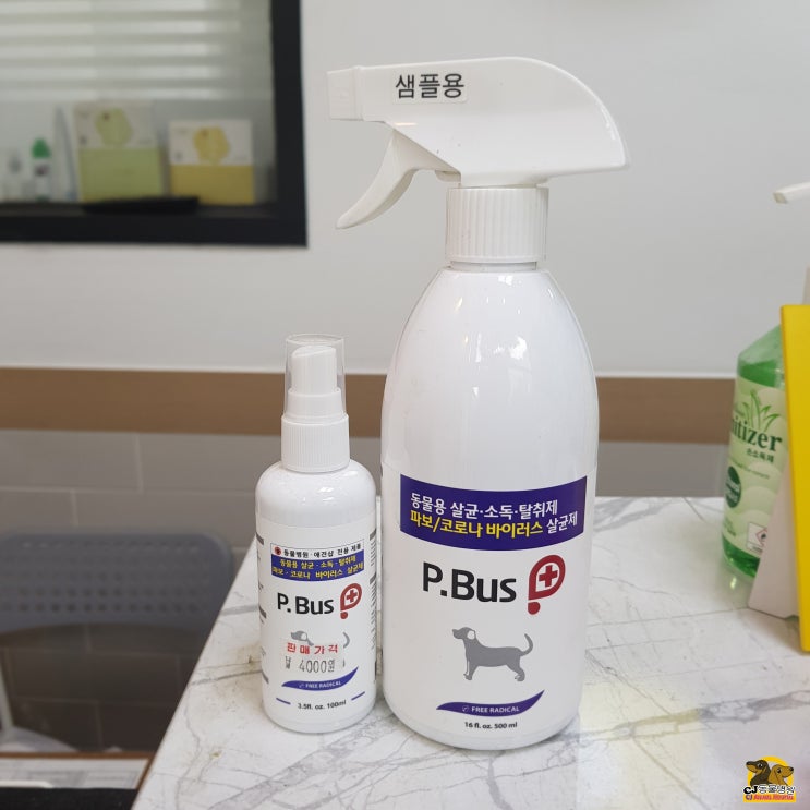  반려동물 살균 소독제 P.BUS(피버스) / 강아지 고양이 소독제 / 소독 스프레이 / 살균 소독 탈취제 / 파보(범백),코로나 등 바이러스 살균제
