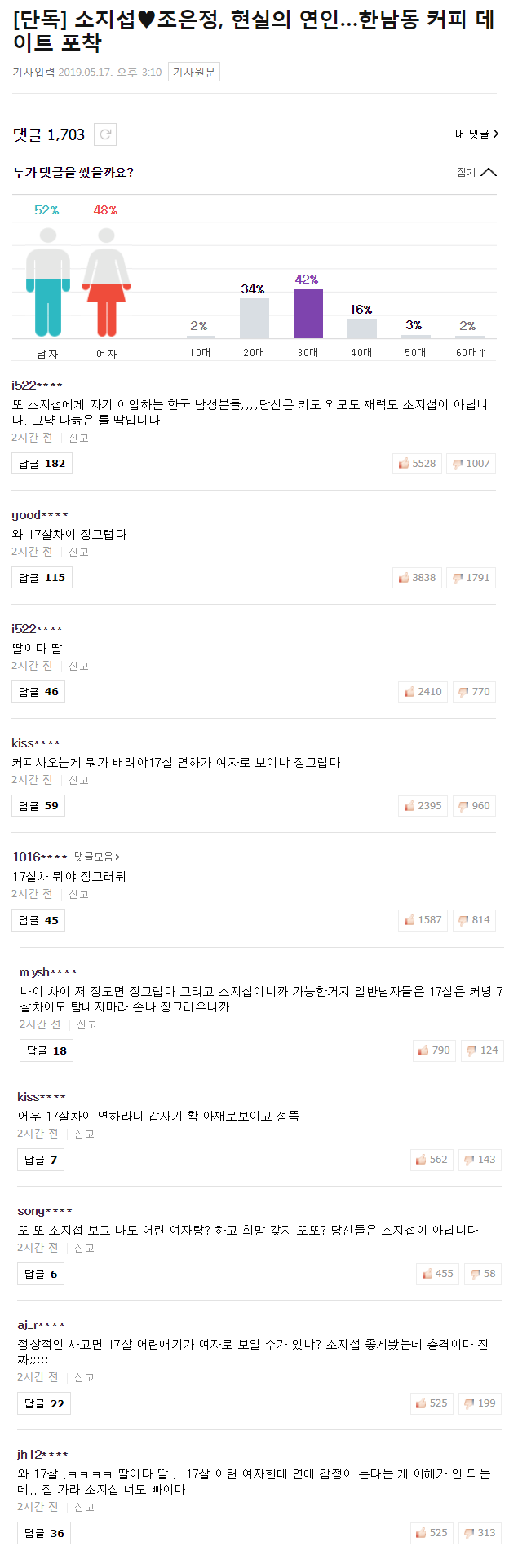  ??? : 딸뻘이잖아요. 뭐하시는거에요 소지섭씨