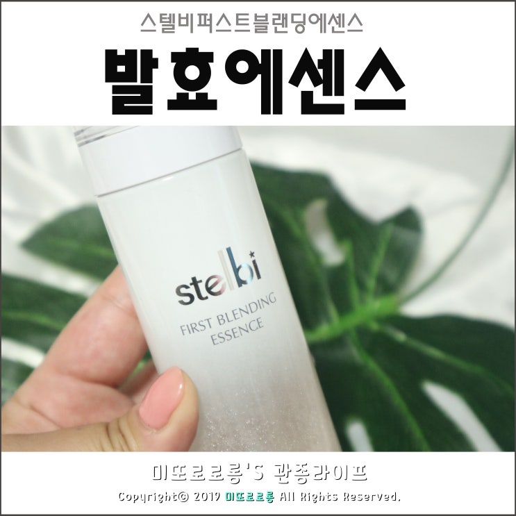  발효에센스 찾으신다면, 스텔비 블랜딩 에센스!