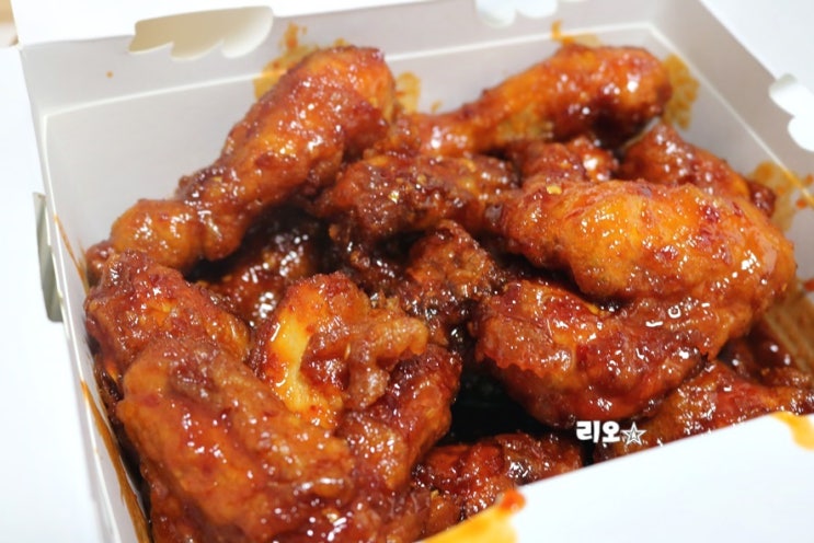  매운치킨 치킨플러스메뉴 중 개매운치킨 쵝오