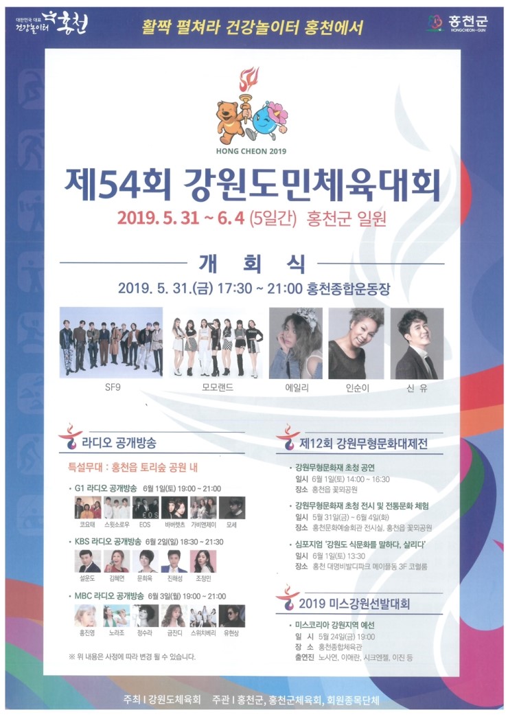  2019 강원도민체육대회  