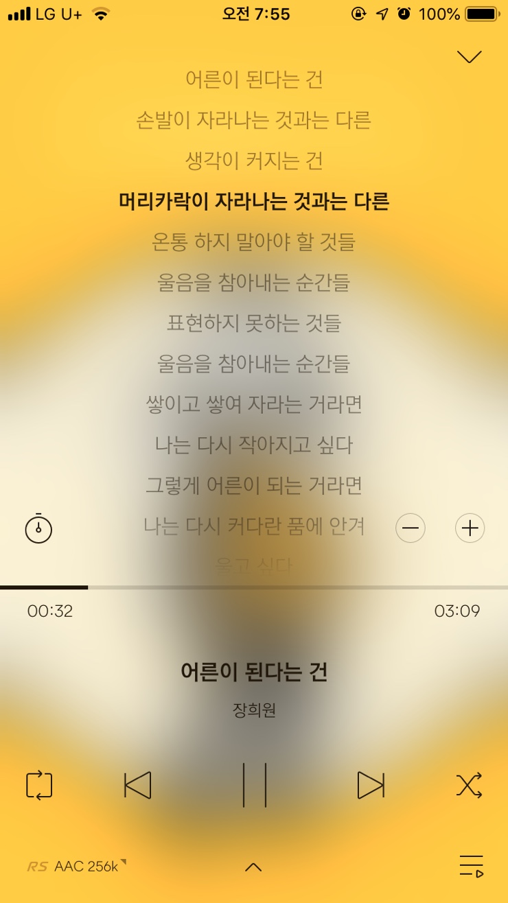  공감글귀 나에게 공감 되는 노래 가사 (2019년 5월의 나 기준)