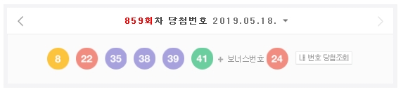  860회 로또예상번호(예상수)