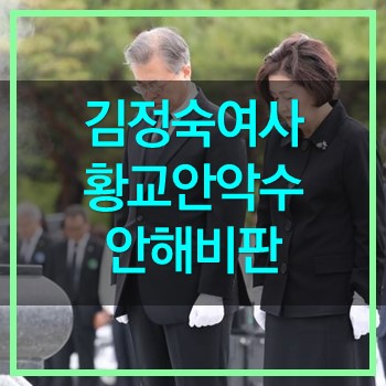  김정숙 여사 황교안 악수 생략에 민경욱 불만 제기!