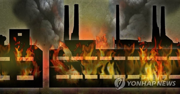 구미 전자부품공장 화재? 구미 전자부품공장 화재?
