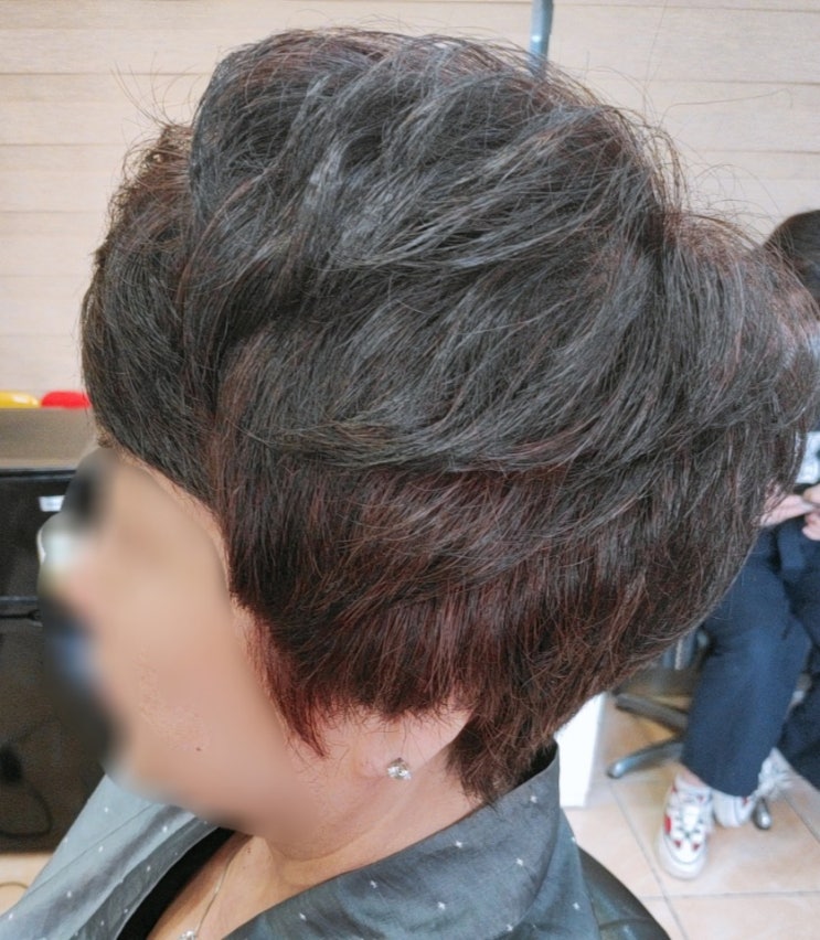  여성)새치염색/숏커트/훈헤어아트/창신동미용실