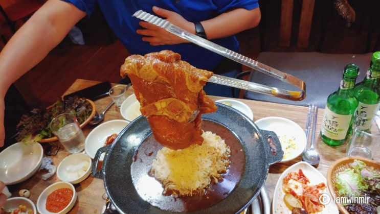 종로5가 맛집, 시선 사로잡는 공중부양 물갈비