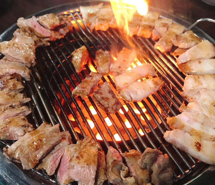  문경 모전동 삼겹살 맛집 '대창석쇠구이' 불향 솔솔 연탄구이!